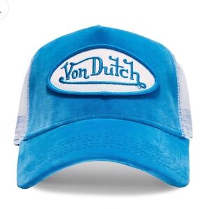 Von Dutch Blue Crush Velvet Trucker Hat